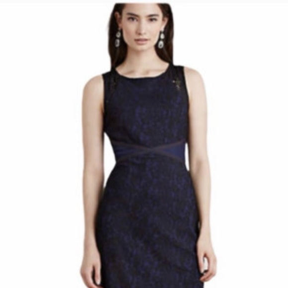 Moulinette Soeurs Dresses & Skirts - Anthropologie Moulinette Soeurs Larkin Sleeveless Textured Sheath blue black